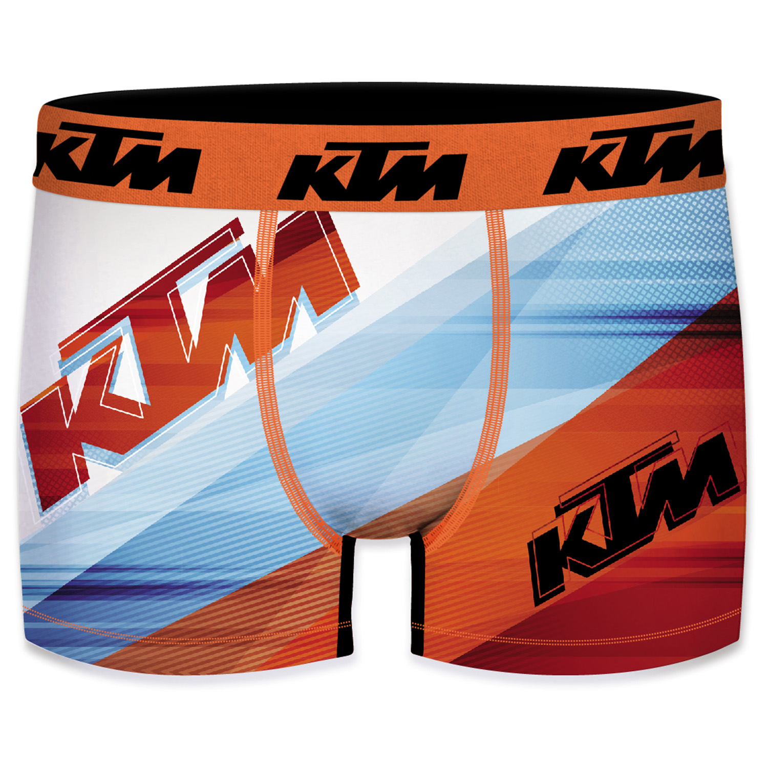 KTM by FREEGUN Boxershorts für Herren Unterwäsche Polyester Pant Men´s Boxer 3 er Pack