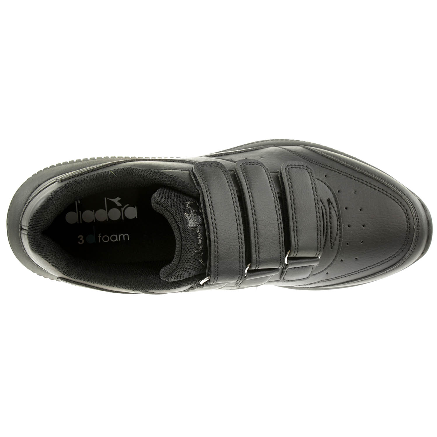 Diadora Eagle 4 SL V Unisex Sneaker Turnschuh Klettverschluss 101.177496 01 C0200 Schwarz