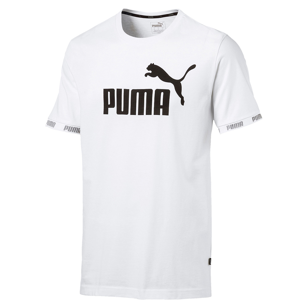 PUMA Herren Amplified Big Logo Tee T-Shirt weiss 854242 02