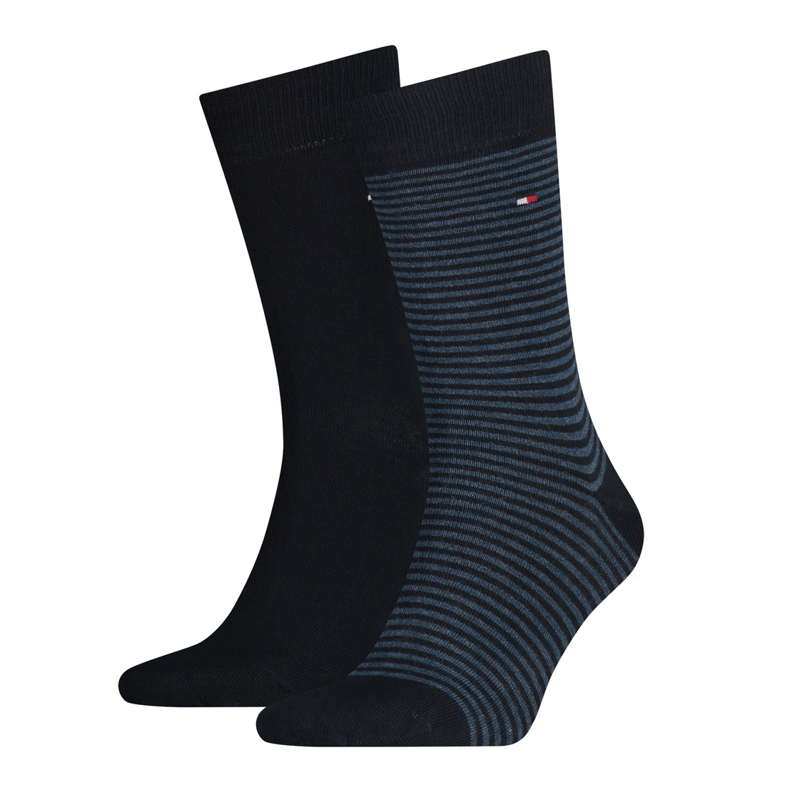 2 Paar TOMMY HILFIGER SMALL STRIPE Socken Gr. 39 - 46 Herren Business Sneaker