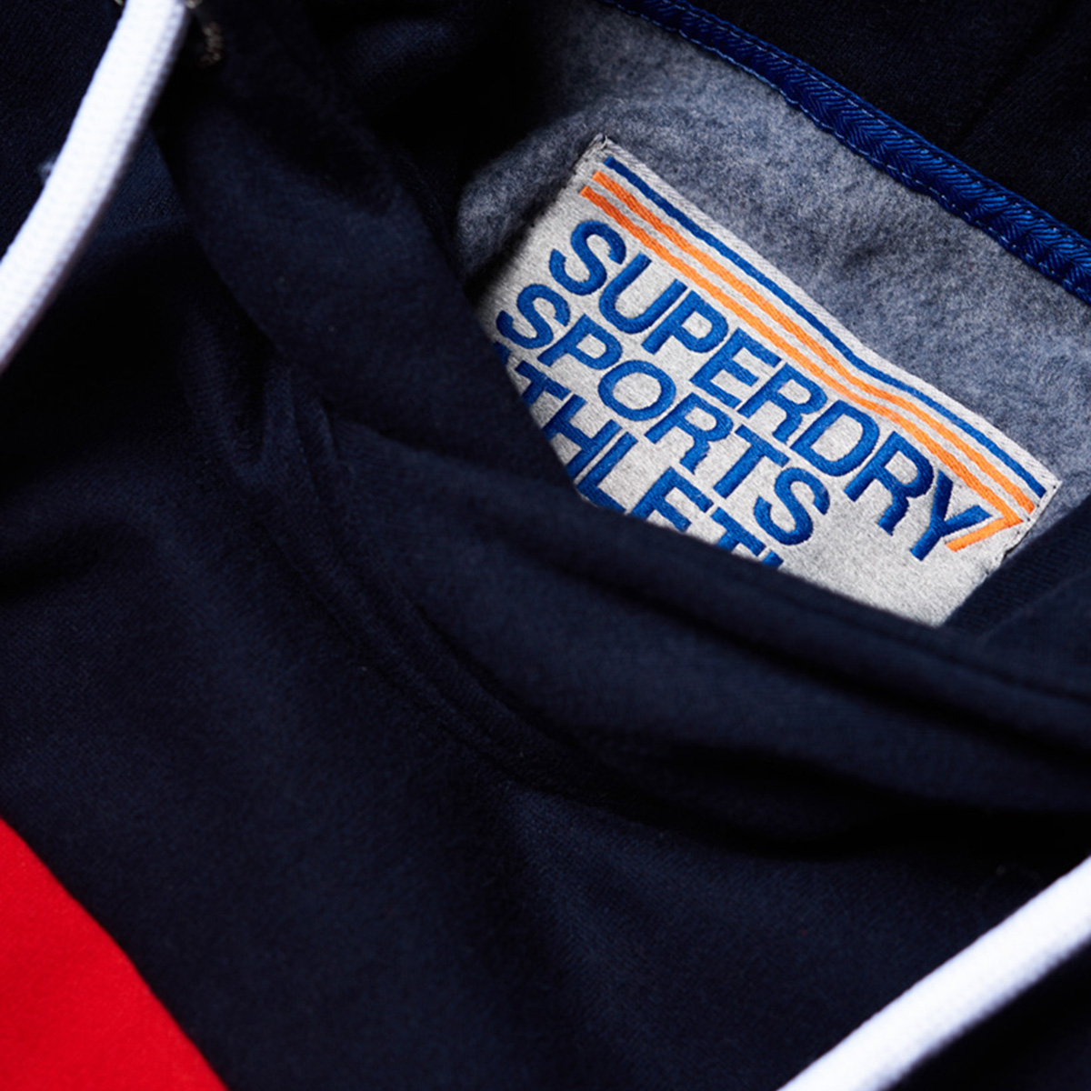 Superdry Trophy Micro AOP Track Hood Sweatshirt Herren 