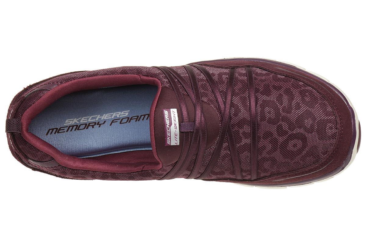 Skechers Synergy Cocktail Hour Damen Fitnessschuhe Air Cooled Memory Foam BURG