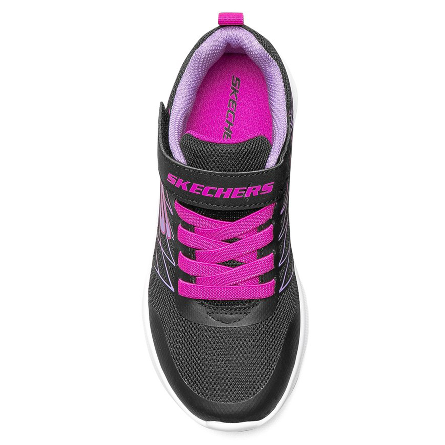 Skechers Girls Microspec Bold Delight Sneakers Kinder Schuhe schwarz