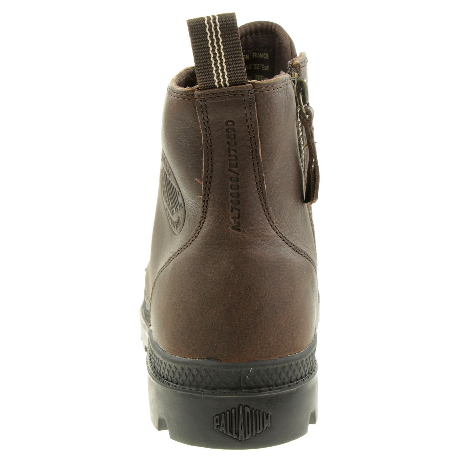 PALLADIUM Unisex Pampa Zip Leather ESS Boots Stiefelette 76888 Braun