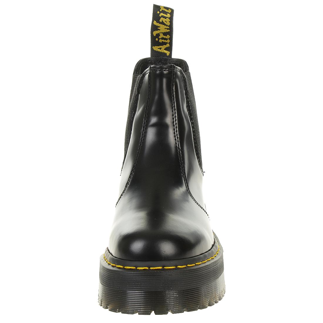 Dr. Martens Damen Chelsea Boots Quad Retro polished smooth schwarz 24687001