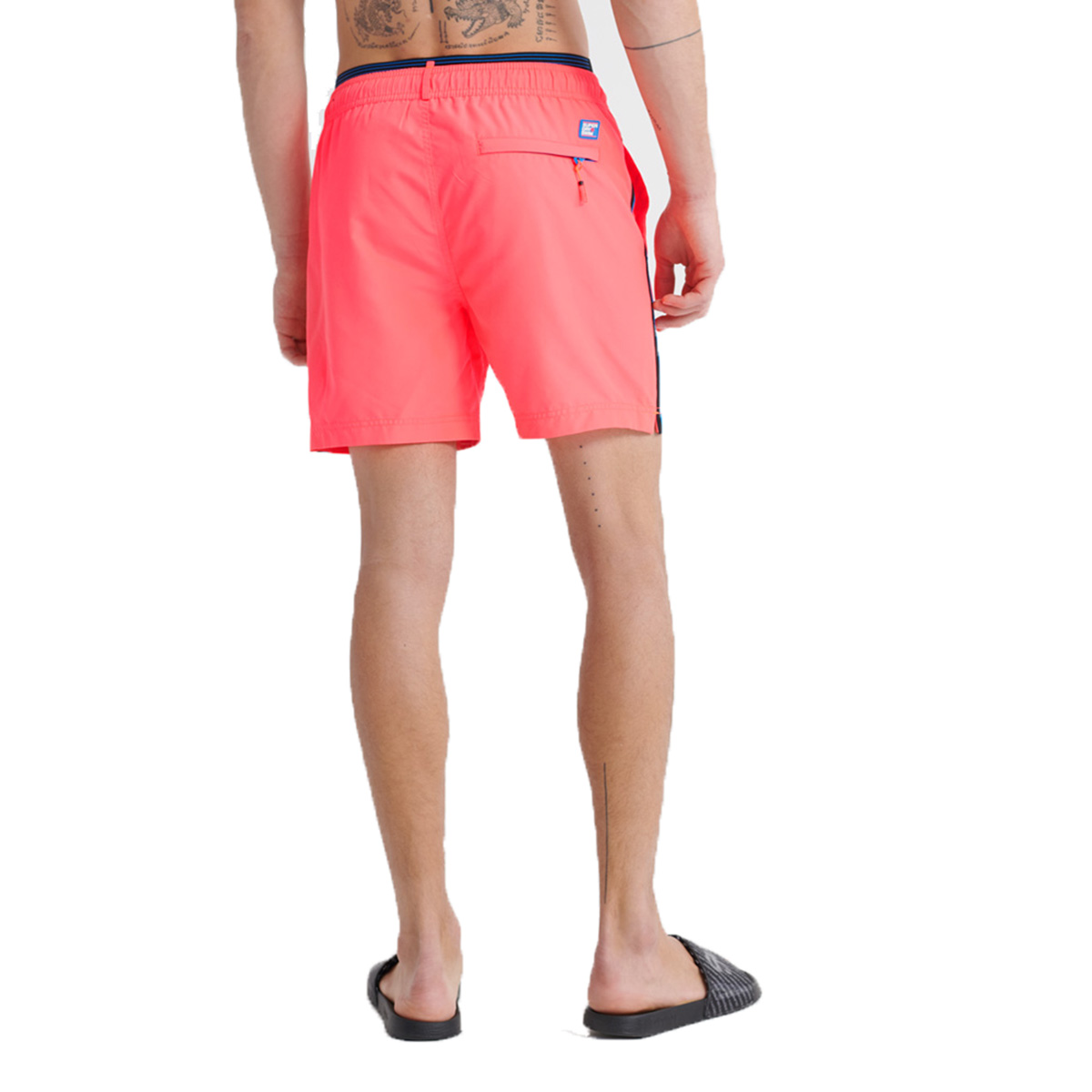 Superdry Herren State Volley Swim Short Schwimmhose Shorts M3010010A pink