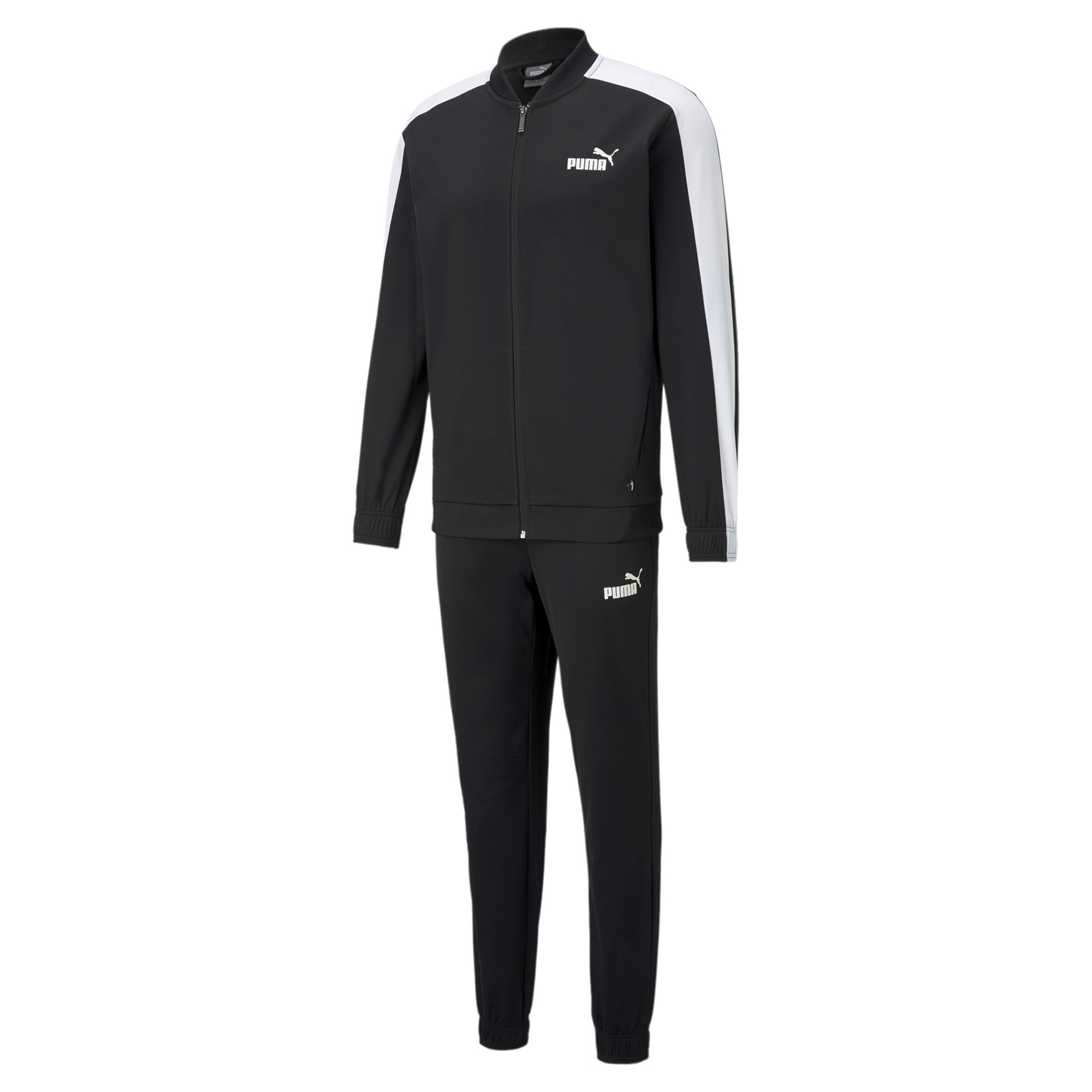 PUMA Herren Baseball Tricot Suit Trainingsanzug Jogginganzug 585843 schwarz