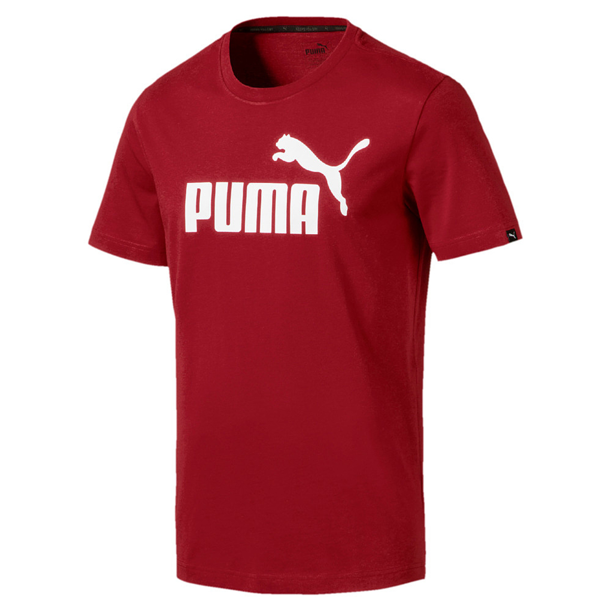 PUMA Herren ESS Essential No.1 Logo Tee T-Shirt Dry Cell Rot