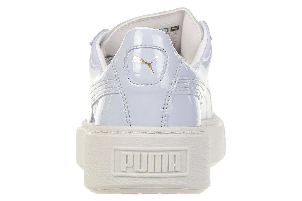 Puma Basket Platform Patent Sneaker Damen Mädchen Schuhe 363314 01