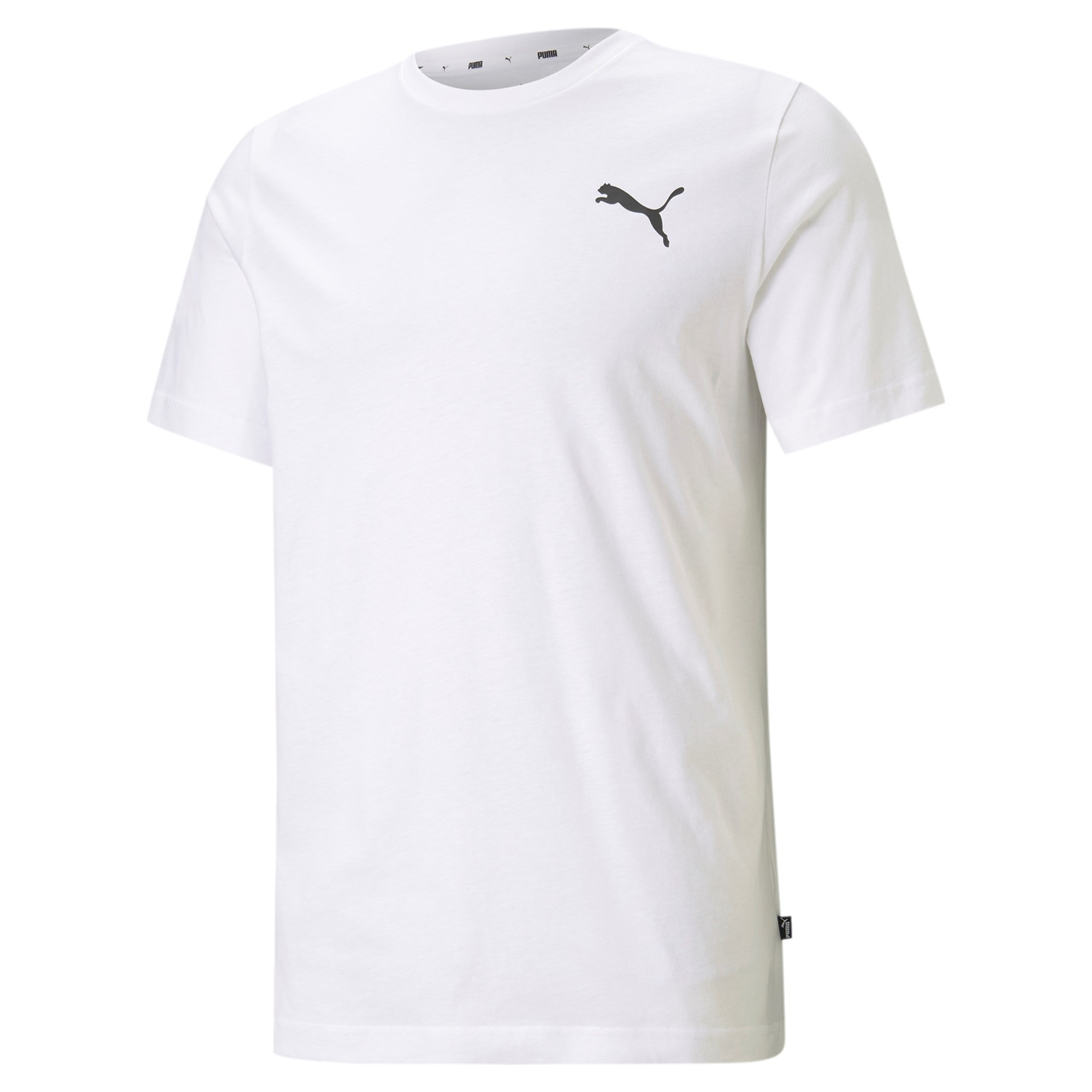 PUMA Herren ESS Essential Small Logo Tee T-Shirt Übergröße weiss bis 4XL