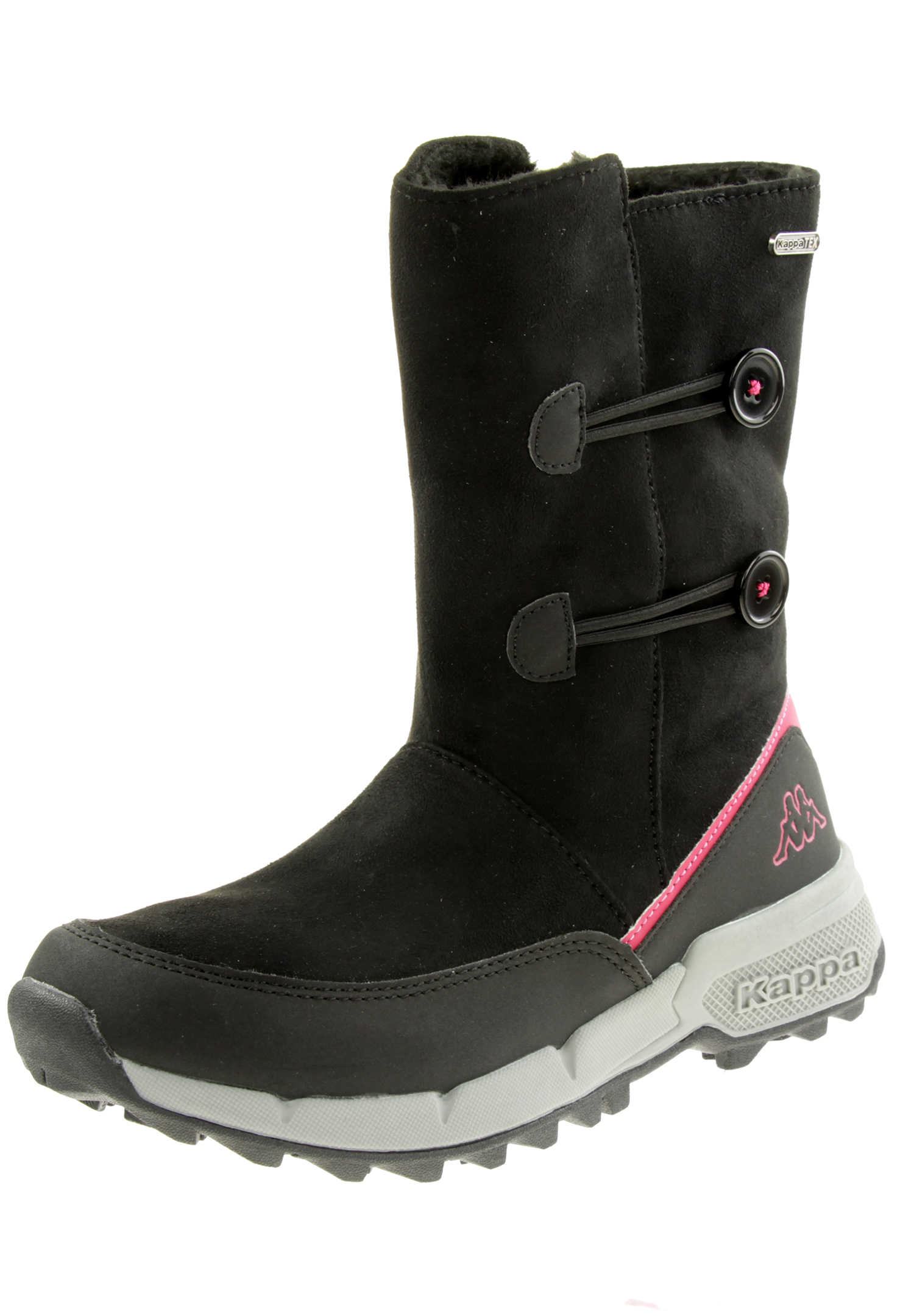 Kappa Damen Kids Stiefelette Winterschuh Boots 260901T schwarz pink
