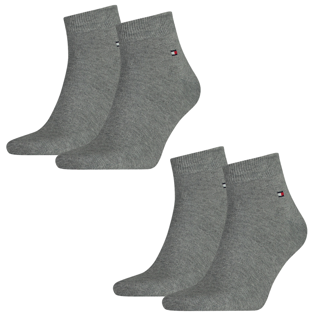 4 Paar TOMMY HILFIGER Quarter Socken Gr. 39 - 46 Herren Business Sneaker Socken