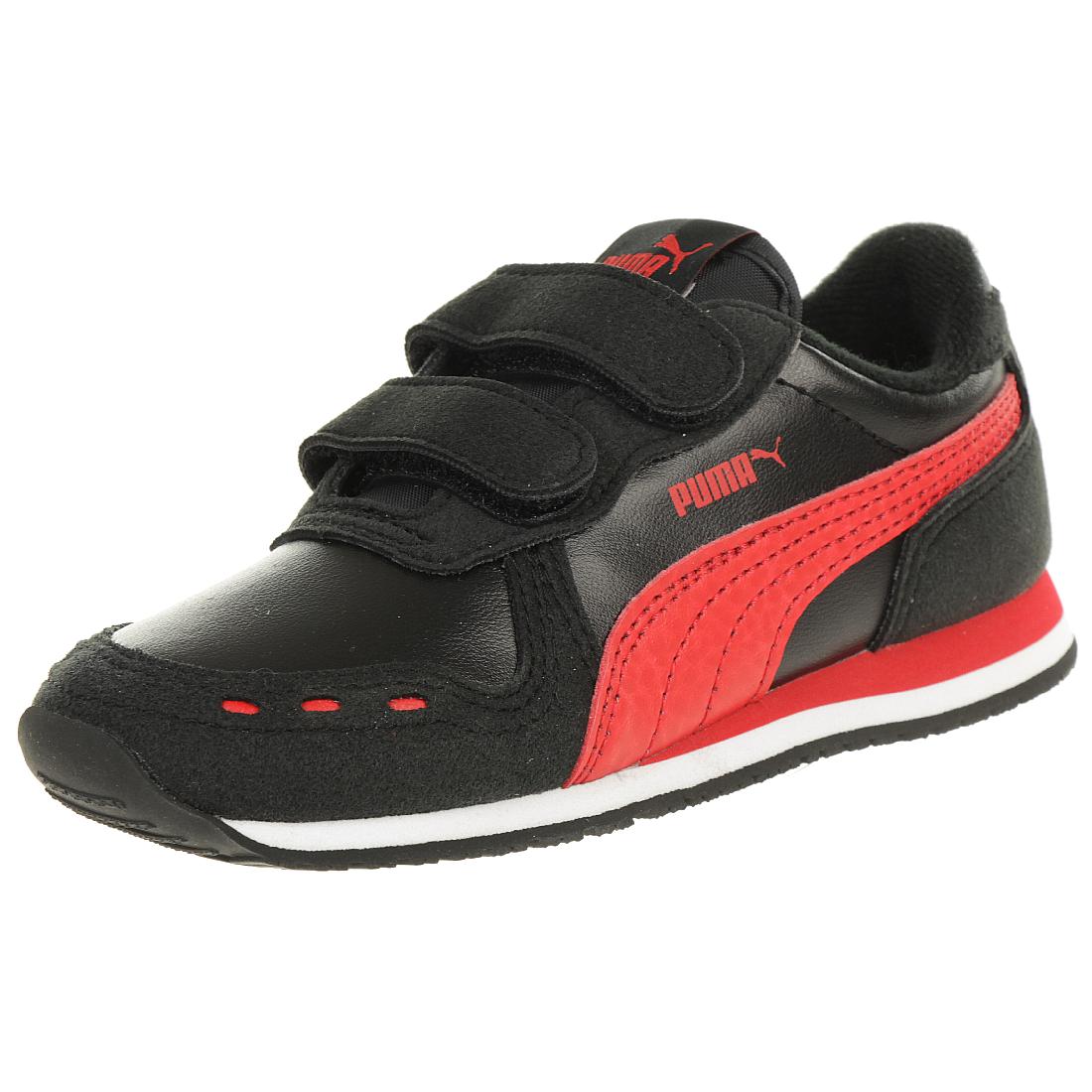 PUMA Cabana Racer SL V Inf Kinder Sneaker Klettverschluss schwarz 351980