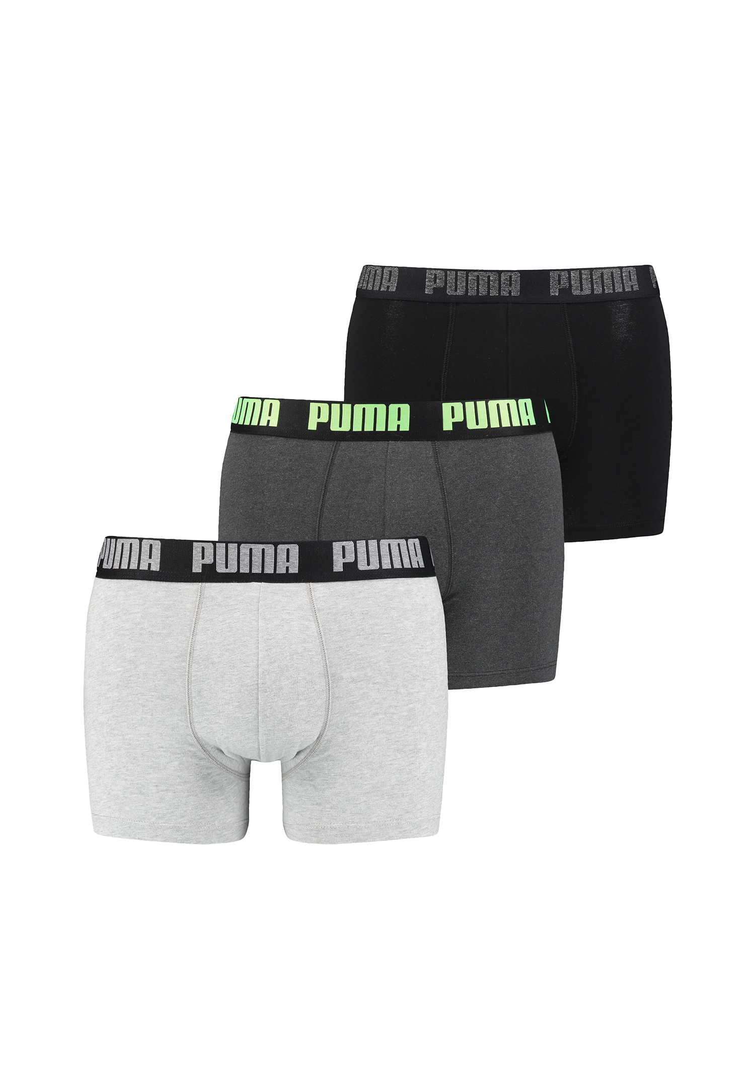 Puma Herren Cat Boxer Shorts Everyday Unterhose Pant Unterwäsche 3 er Pack