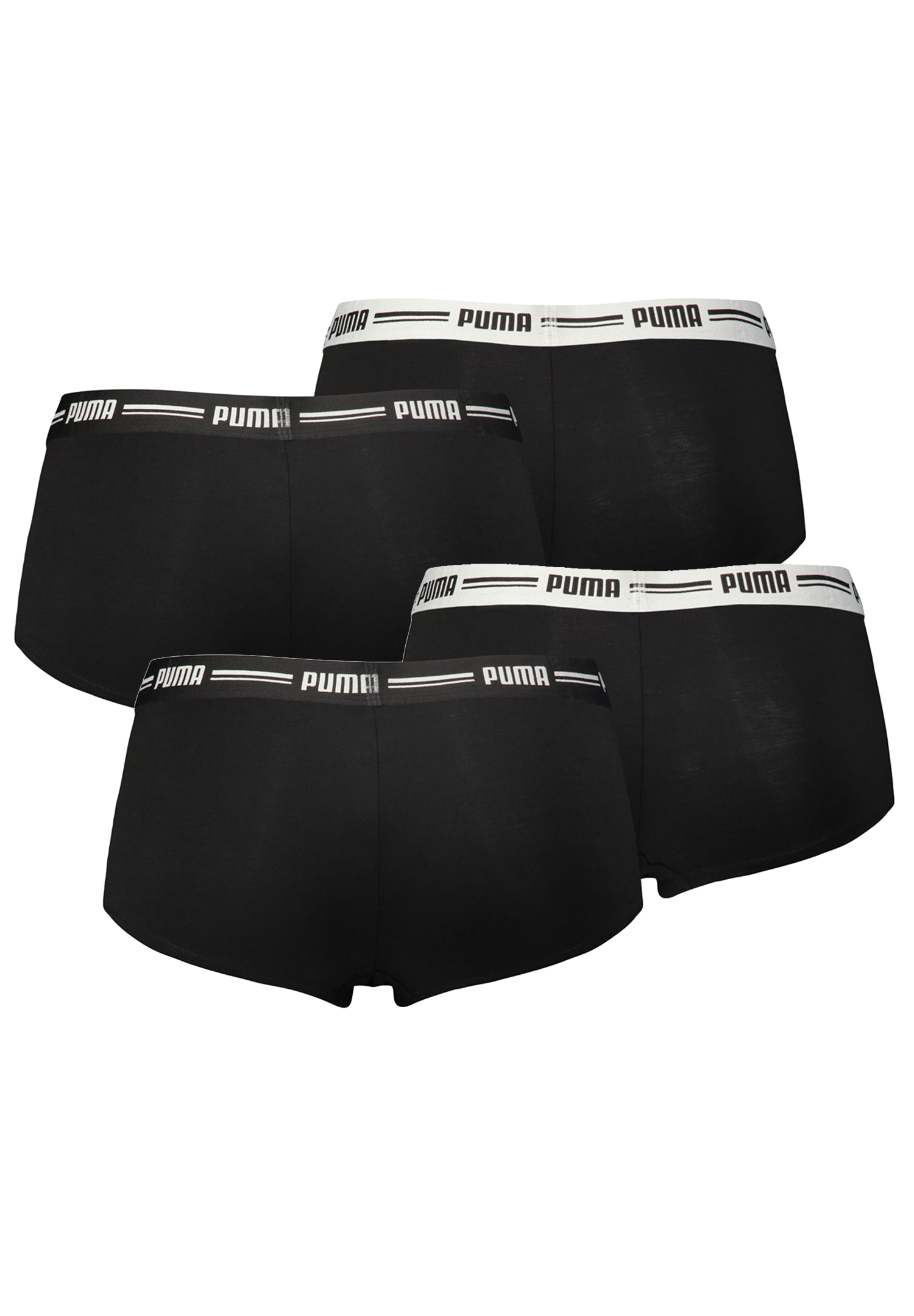 4er Pack Puma Iconic Mini Short Damen Panty Slip Shorty Unterwäsche Unterhose