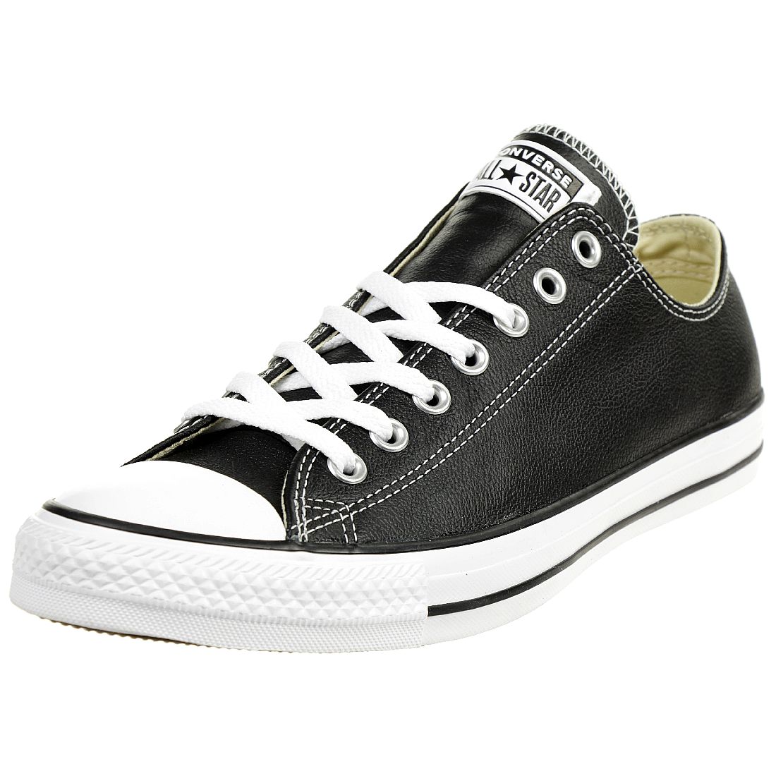 Converse C Taylor All Star OX Chuck Schuhe Sneaker Leder black 132174C