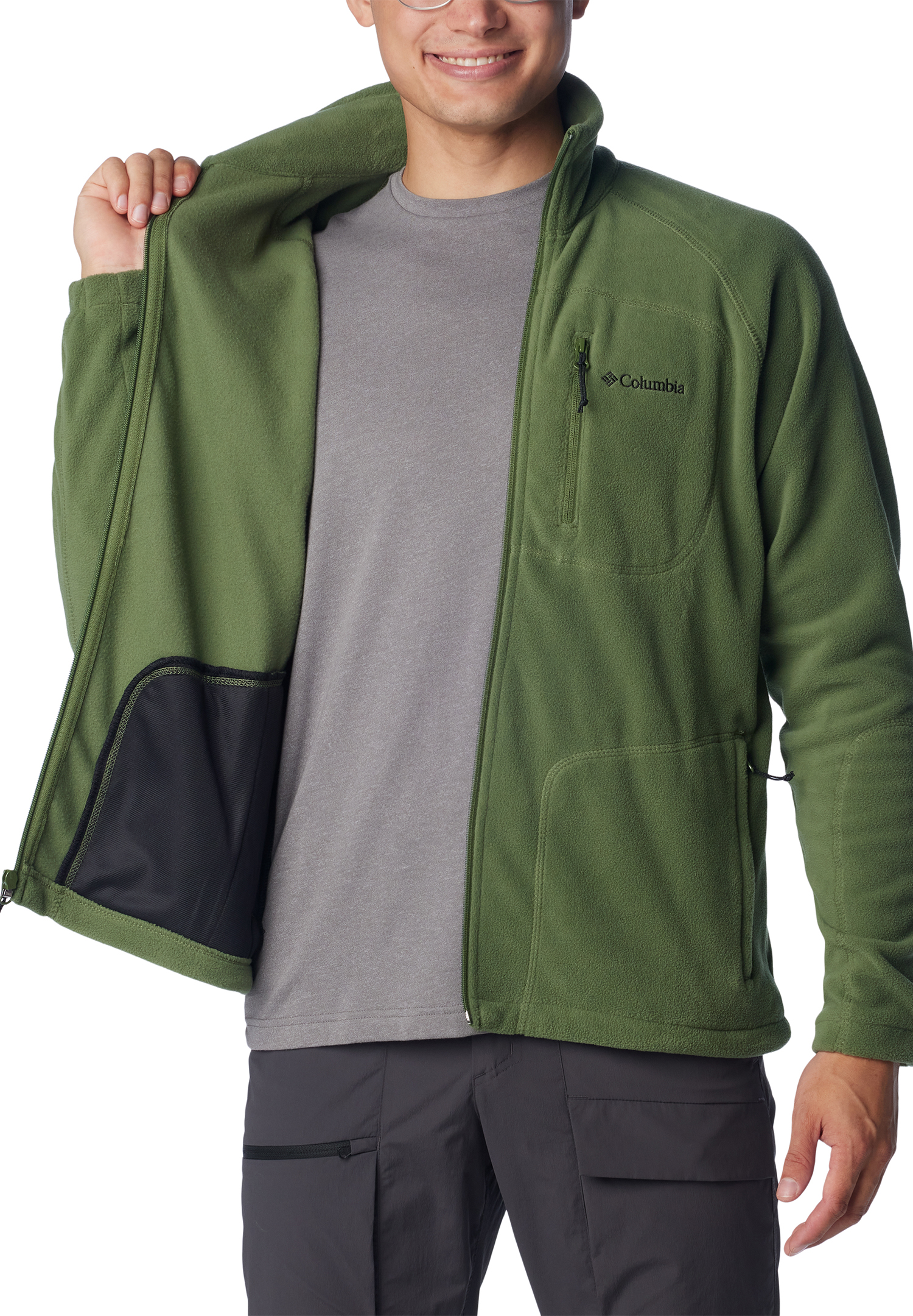Columbia Fast Trek II Full Zip Fleece Jacket dunkelgrün  