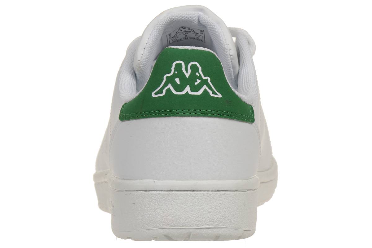 Kappa Court Sneaker unisex Turnschuhe Schuhe Sportschuhe weiß-green