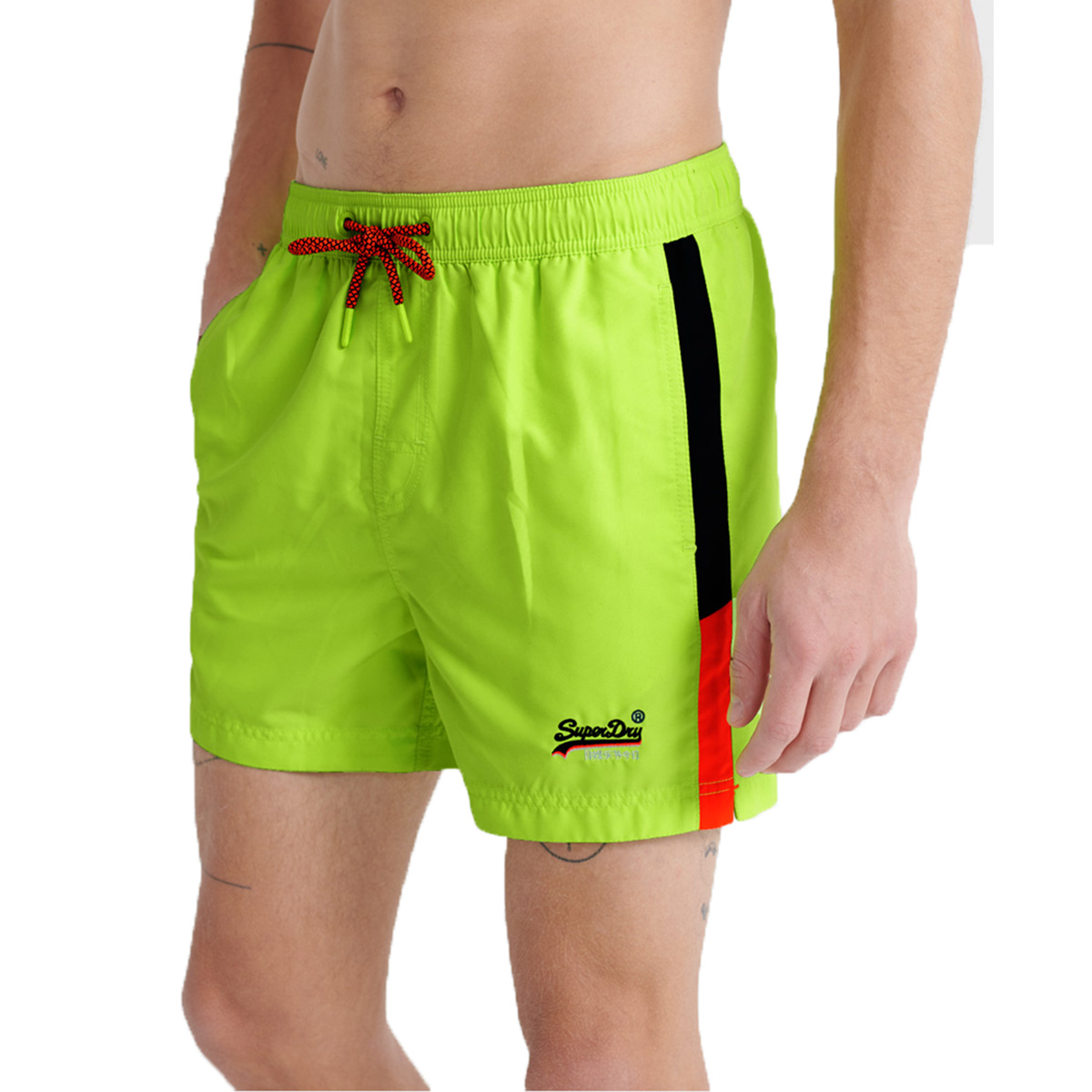 Superdry Herren Beach Volley Swim Short Schwimmhose Shorts M3010007A grün