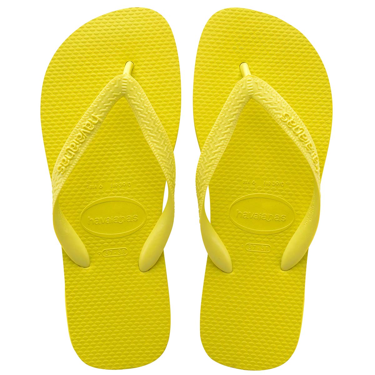 Havaianas Top Unisex Erwachsene Sandalen Zehentrenner Badelatschen 4000029 Gelb 
