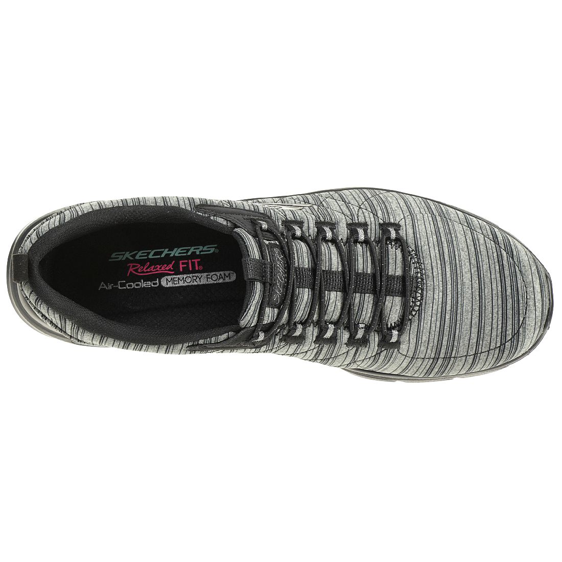 Skechers Relaxed Fit EMPIRE D'LUX Damen Sneaker Air cooled Memory Foam schwarz 12820
