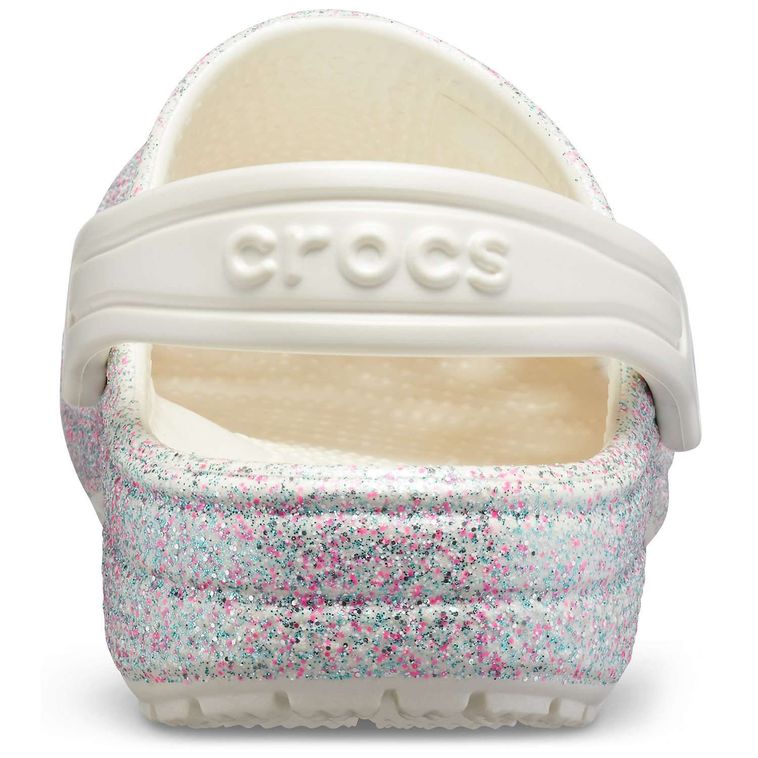 Crocs Classic Glitter Clog K Kinder Clog Roomy Fit 205441-159 rosa glitzer
