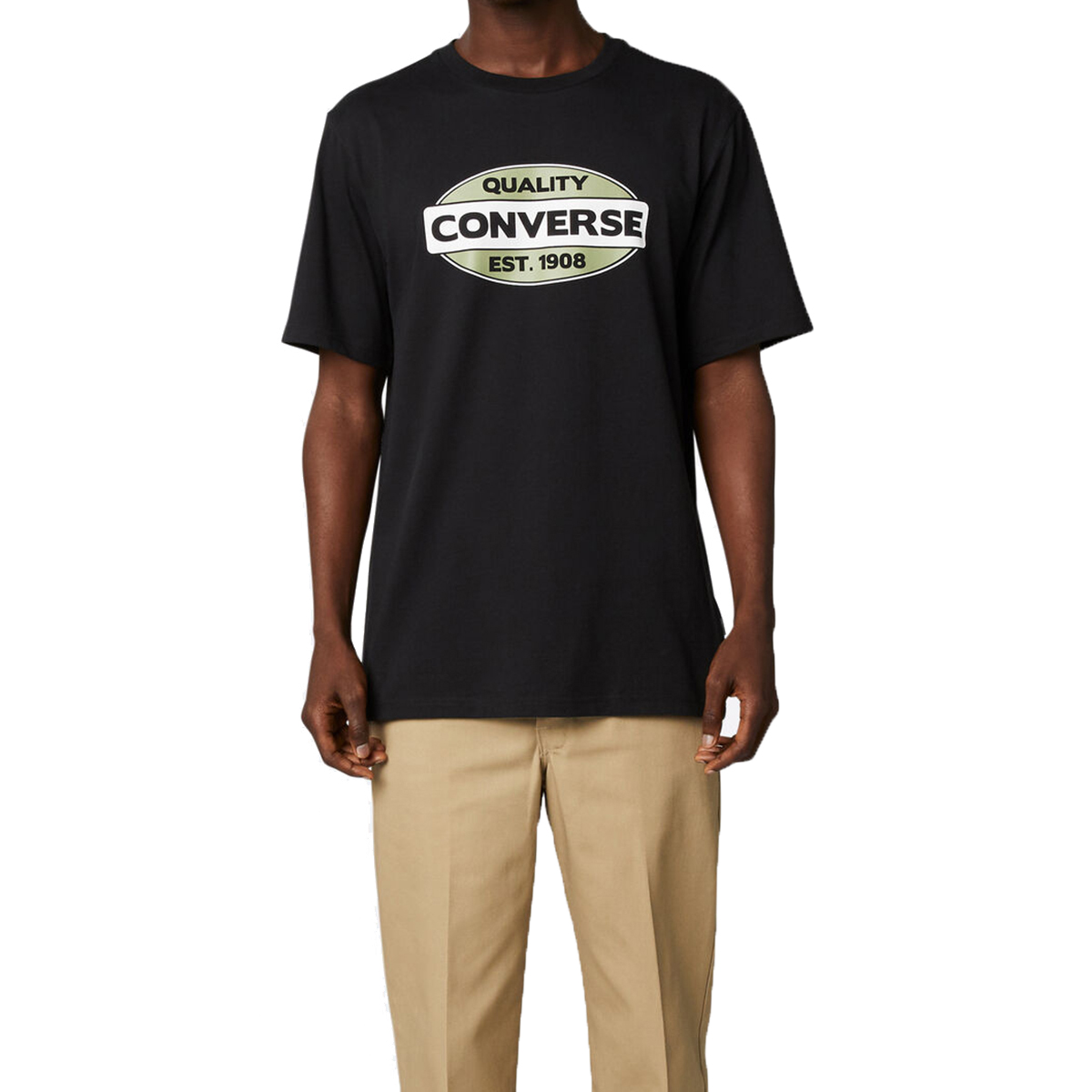 Converse Workwear TEE White T-Shirt Herren 10019598 schwarz