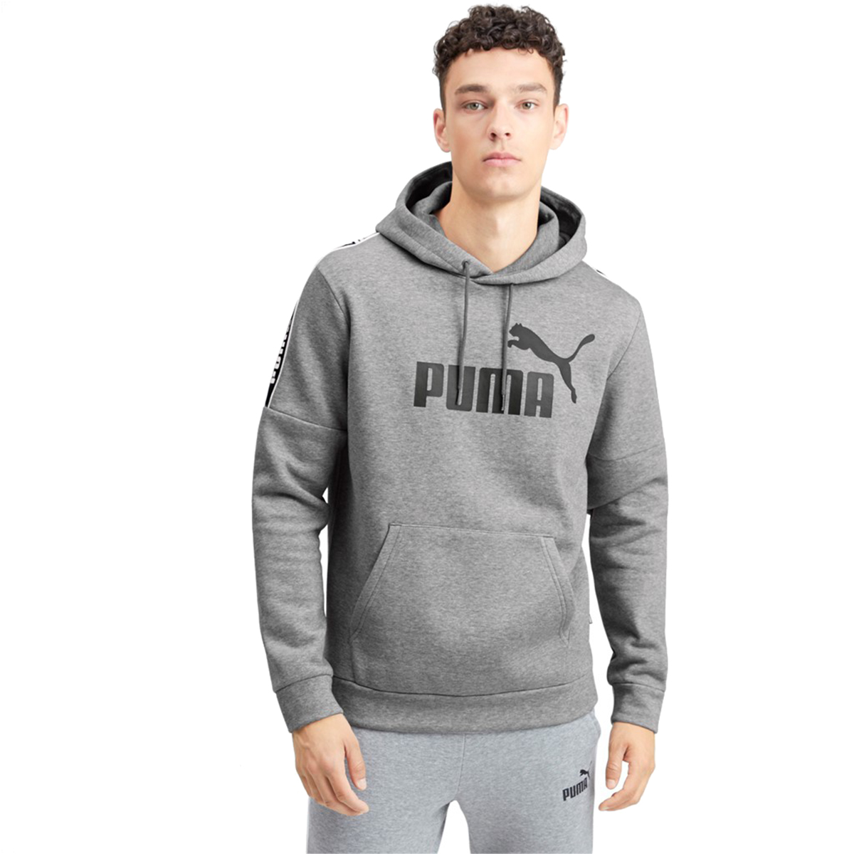 PUMA Herren Amplified Hoody FL Sweatshirt Kapuzenpullover 580430 Grau