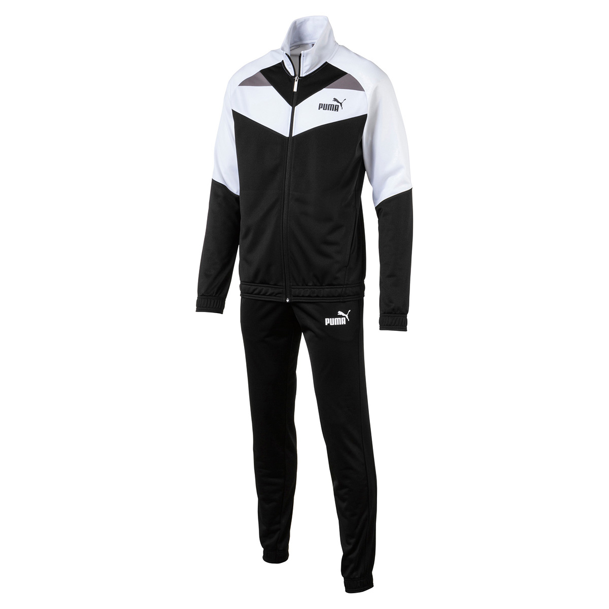 Puma Iconic Tricot Suit CL Trainigsanzug Herren Fußball Sportanzug schwarz 851559 