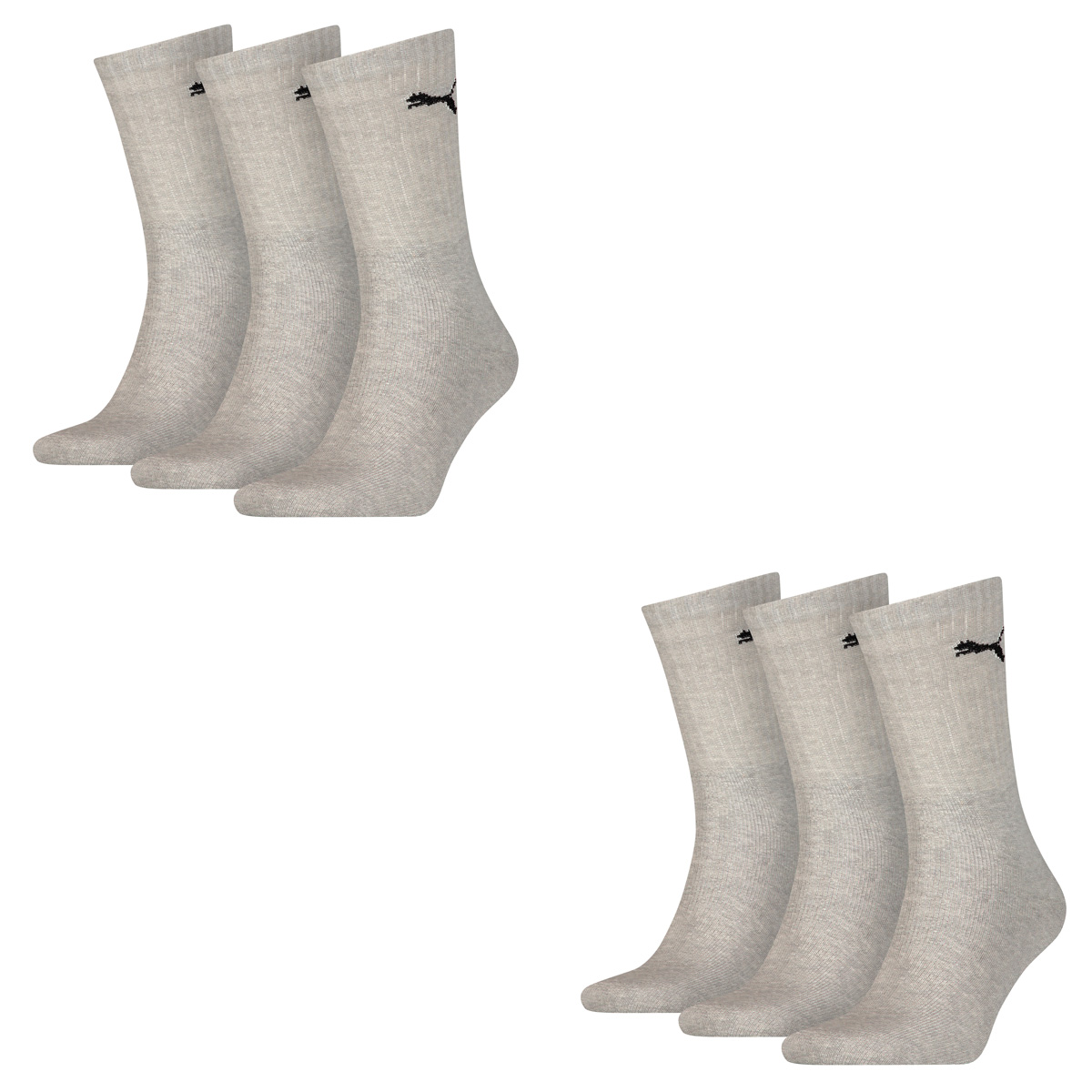 6 Paar Puma Sportsocken Tennis Socken Gr. 35 - 49 Unisex für sie und ihn