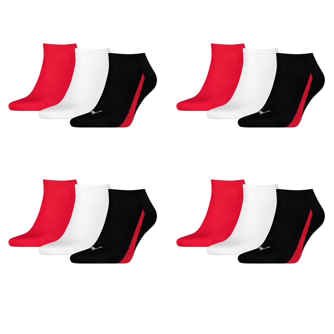12 Paar Puma Lifestyle Sneaker Socken Gr. 35 - 46 Unisex Kurzsocke Füßlinge
