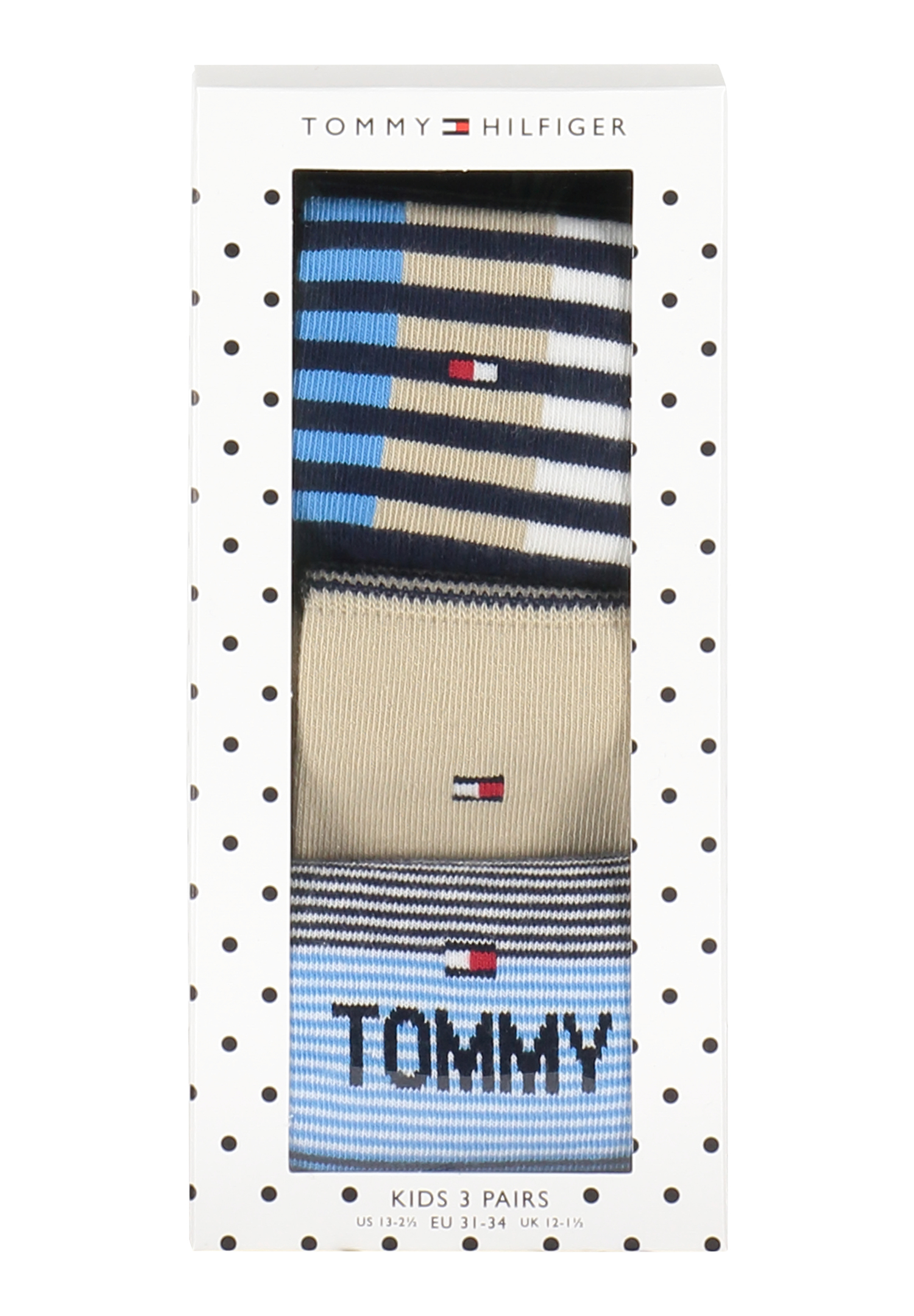 3 Paar Tommy Hilfiger KIDS Socken TH 3P Gr.27-38 Geschenkbox