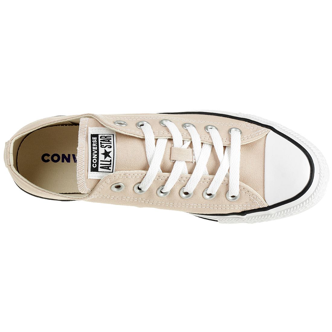 Converse CTAS OX Chuck Schuhe Textil Sneaker beige 164296C