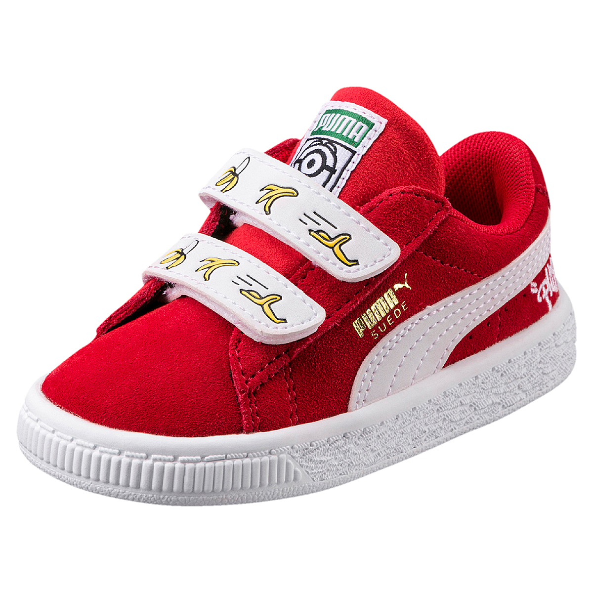 Puma Minions Suede V PS Kinder Sneaker Schuhe 365528 01 rot