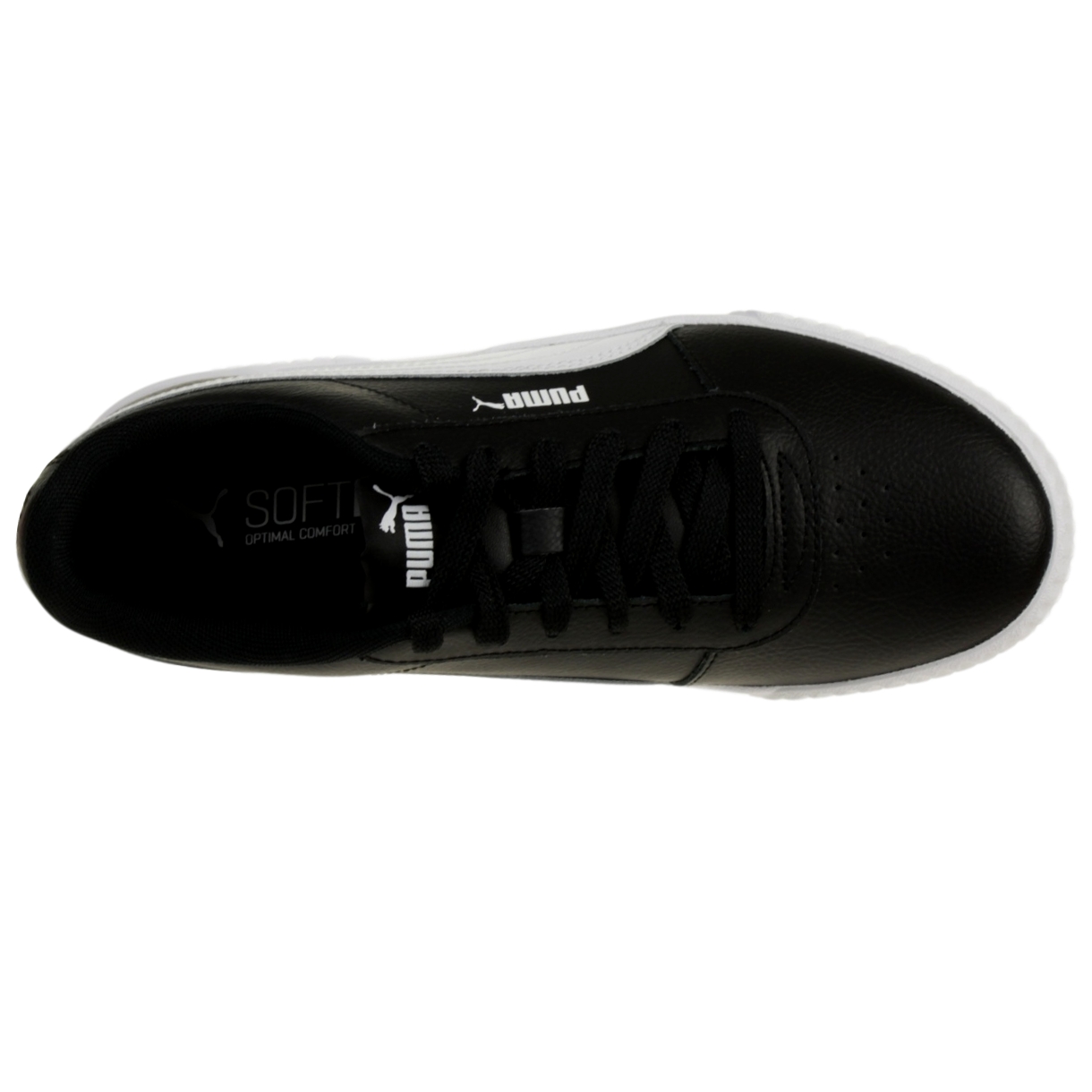 Puma Carina L Damen Sneaker Leder Schuhe 370325 Schwarz