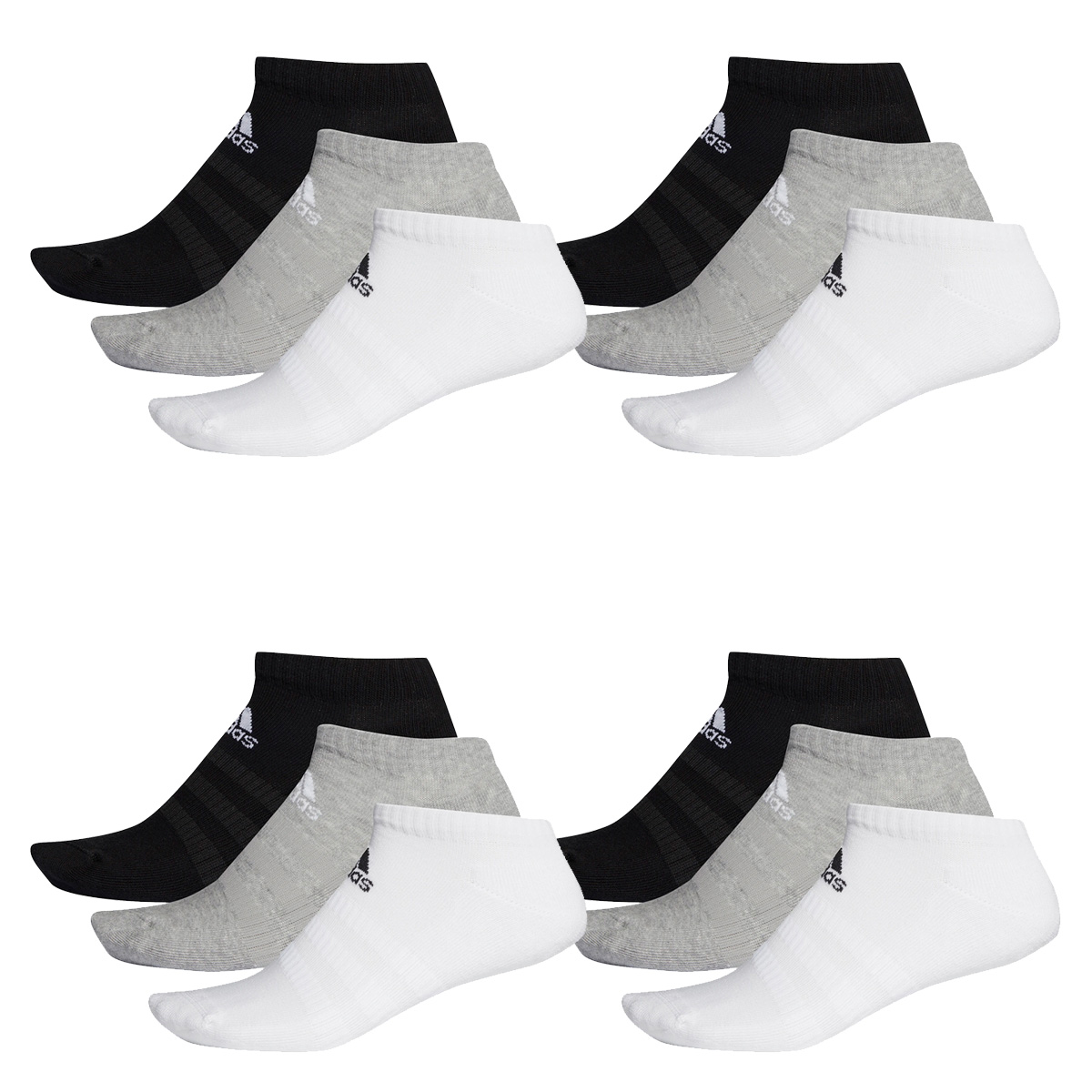 12 Paar adidas Performance No Show Sneaker Socken  Unisex Kurzsocke 