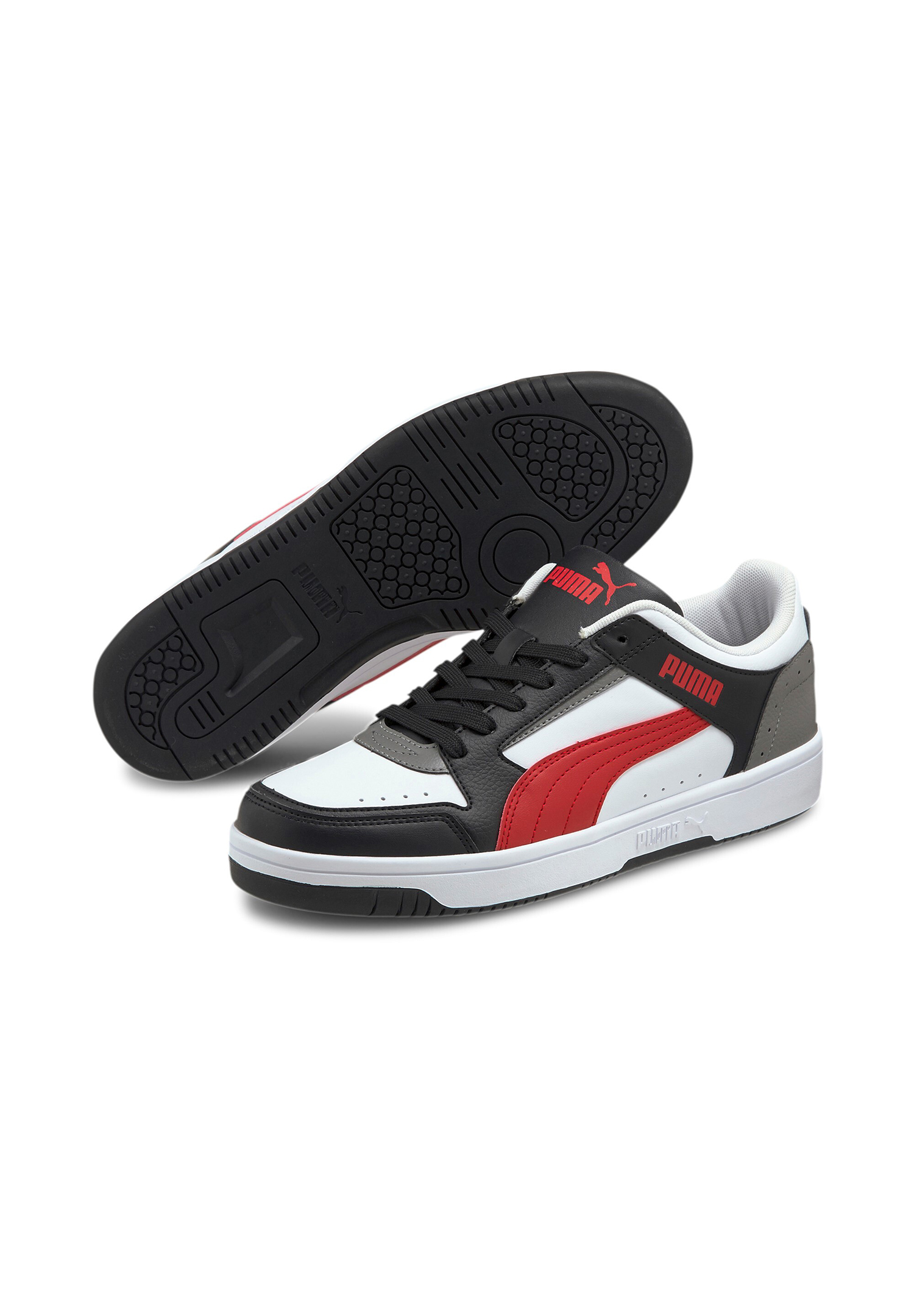 Puma Rebound JOY Low Top Herren Sneaker Sportschuh 380747 weiss rot